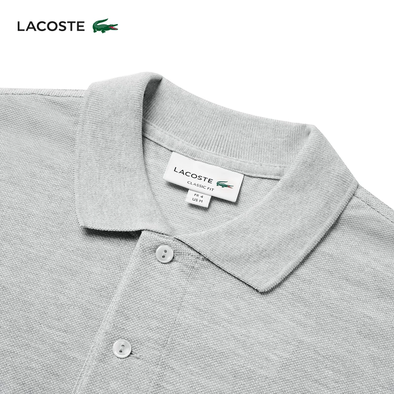 LACOSTE чистый хлопок polo с коротким рукавом, магазин французский крокодил мужской стиль L1264 лацканная корпоративная рубашка, молодежный и популярный дизайн