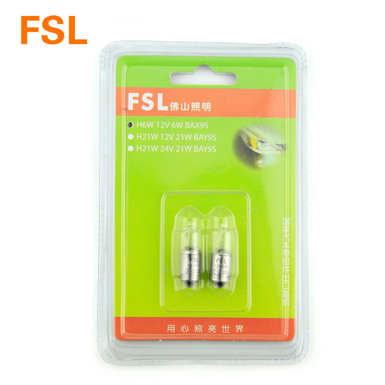 Foshan Lighting Automotive Bulb H6W 12v 6W BAX9SBMW Audi A4 A4 A6 A8 A8 TT Indicating Wide Light