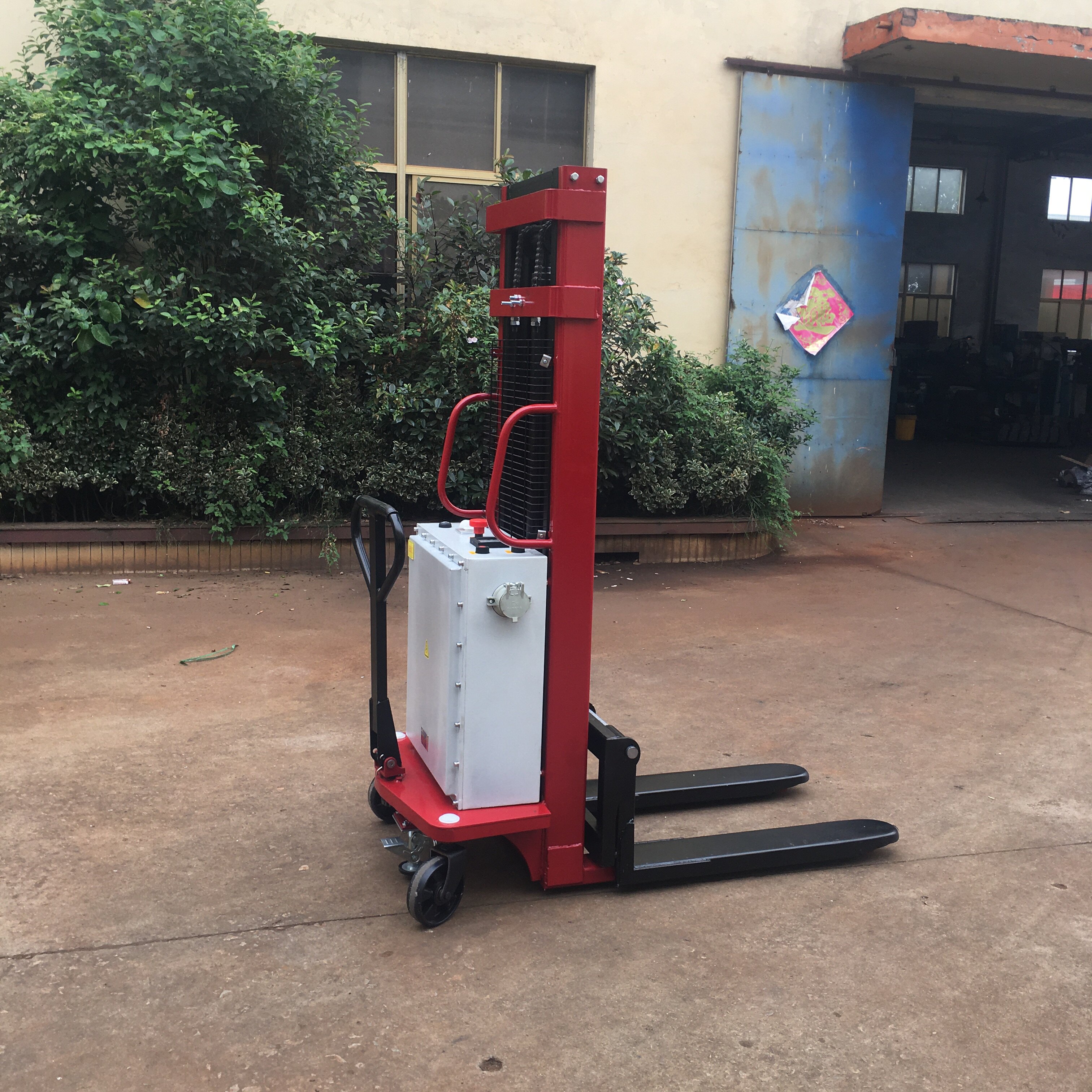 Supply explosion-proof semi-electric hydraulic pile high machine explosion-proof electronic scale oil barrel inverted full electric weighing anti-explosion carrying car