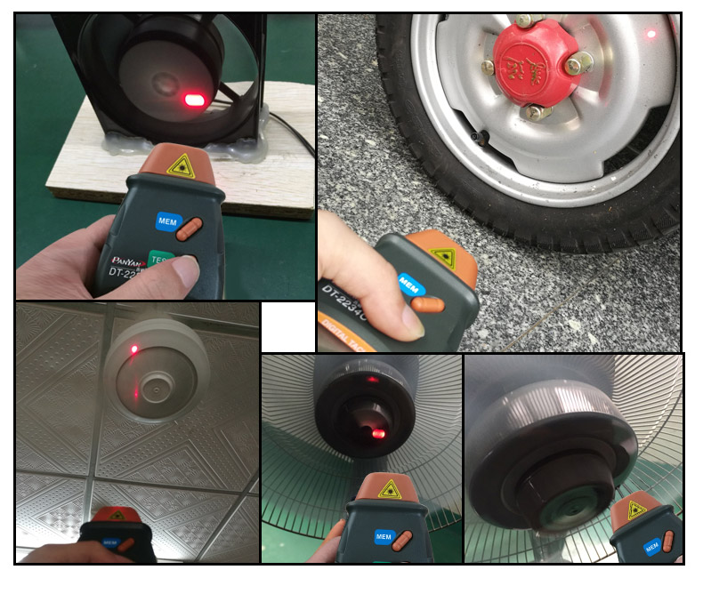 Pyan Laser Tachometer Non-contact Tachometer Motor Tachometer Stroboscope Handheld Measuring Instrument