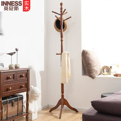 All Solid Wood Coat Rack Floor Bedroom For Home Hangers Room Vertical Hanging Rack Minimalist Indoor Clothes Rack