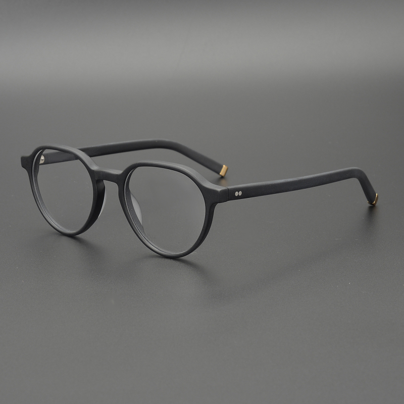 Niche light luxury refined handmade small frame small face retro glasses frame literature and art thick frame can be equipped with height number
