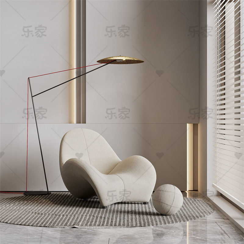 New Designer GRP Profiled Casual Chair Sofa Recliner Art Leaning Back Chair Decent Board Room Sloth Single Chair-Taobao