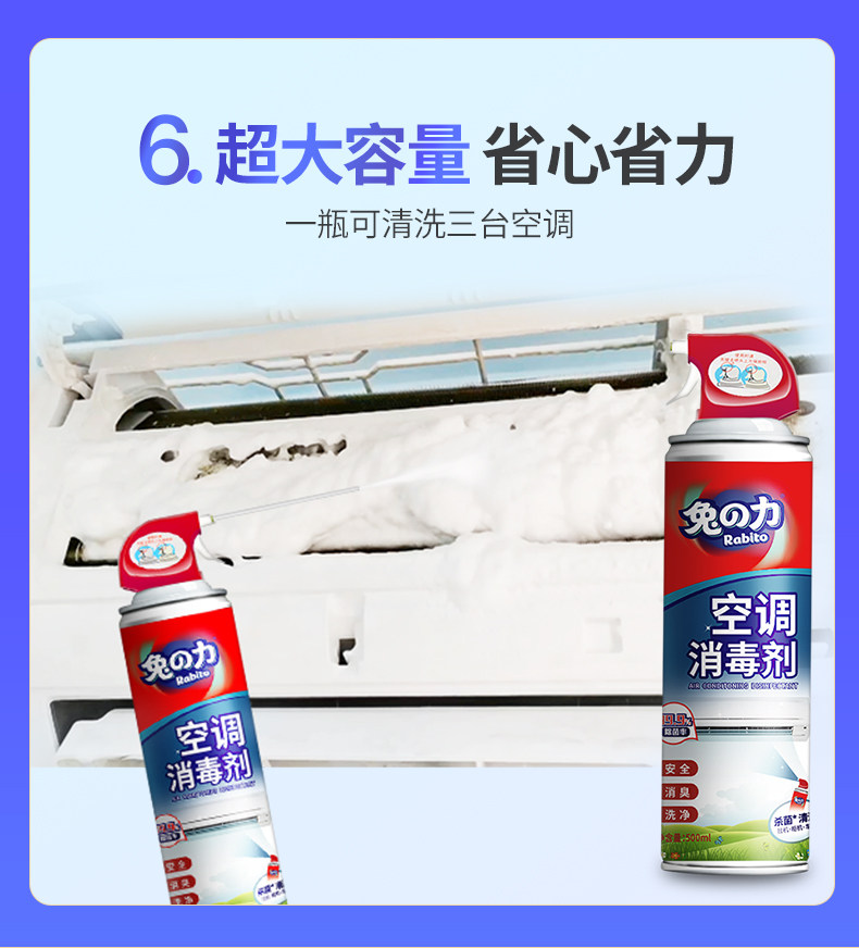 兔の力 洗空调清洗剂 去污神器 500ml 图12