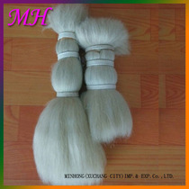 Wash Tianzhu yak tail hair can be ironed and dyed white yak hair simulation hair material