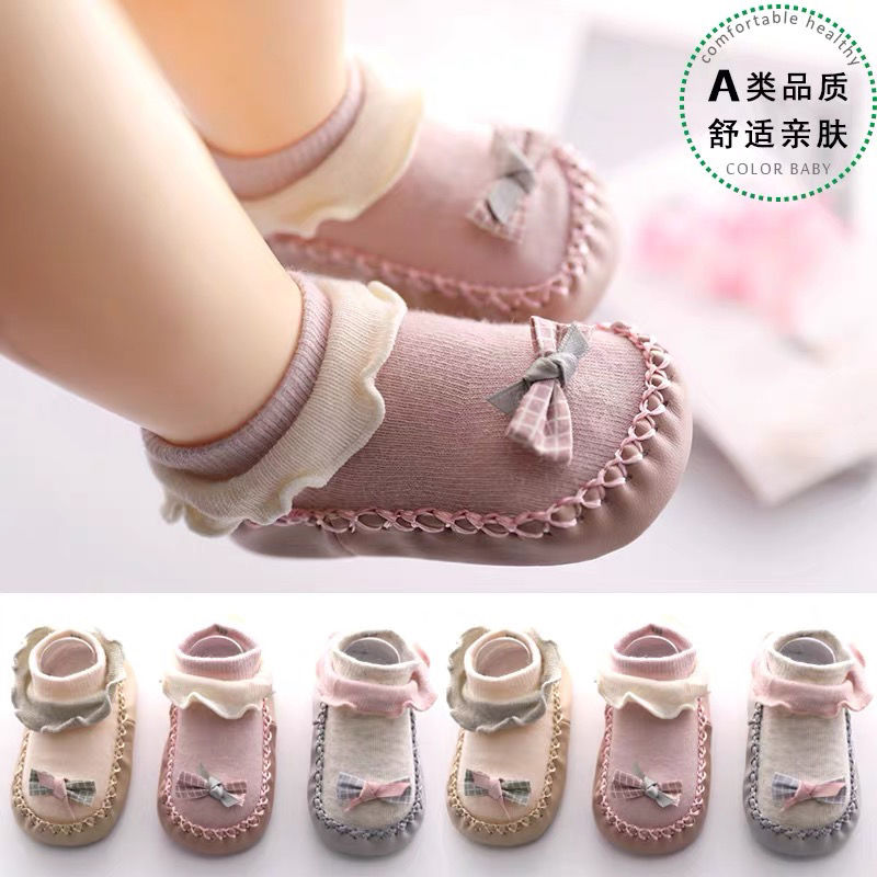 Baby shoes Soft bottom Walking Baby Floor Socks Anti Slip Child Shoes Socks Spring Autumn Socks Shoes Summer Thin socks