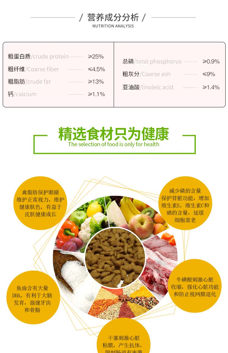 Langte muối thấp dinh dưỡng canxi cao thức ăn cho mèo hương vị cá biển 10kg thành mèo con mèo tự nhiên thức ăn mèo đi lạc thức ăn mèo 20 kg - Cat Staples đồ ăn mèo