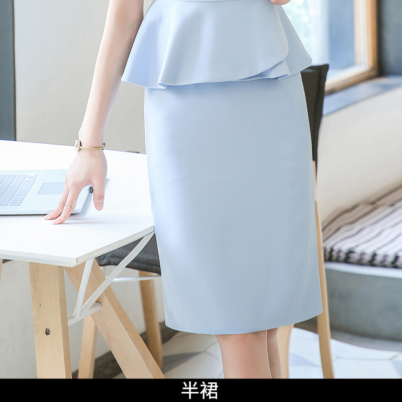Professional chiếc váy cô gái 2020 mùa hè Hàn Quốc phiên bản của khách sạn phù hợp với tính khí Quầy lễ tân phục đầm đầm thời trang quần áo công việc làm đẹp