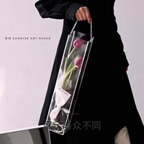 Transparent handbox Valentines Day new flower box gift box creative rose packaging gift box flowers are not you box