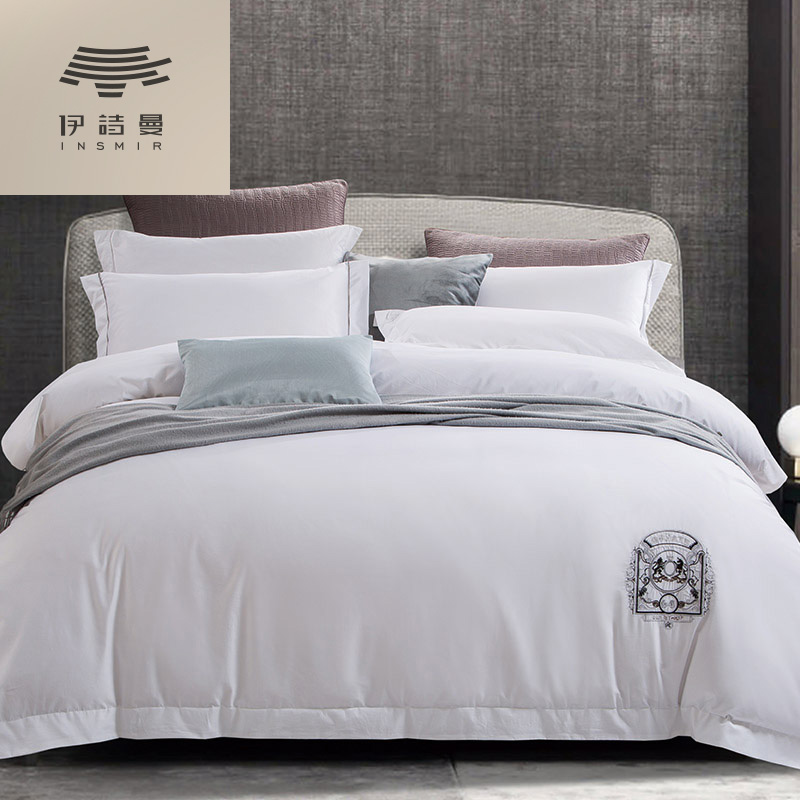 (Broken code minus 200) five-star hotel in four-piece bedding set cotton cotton 60 branch simple 1 8m bed