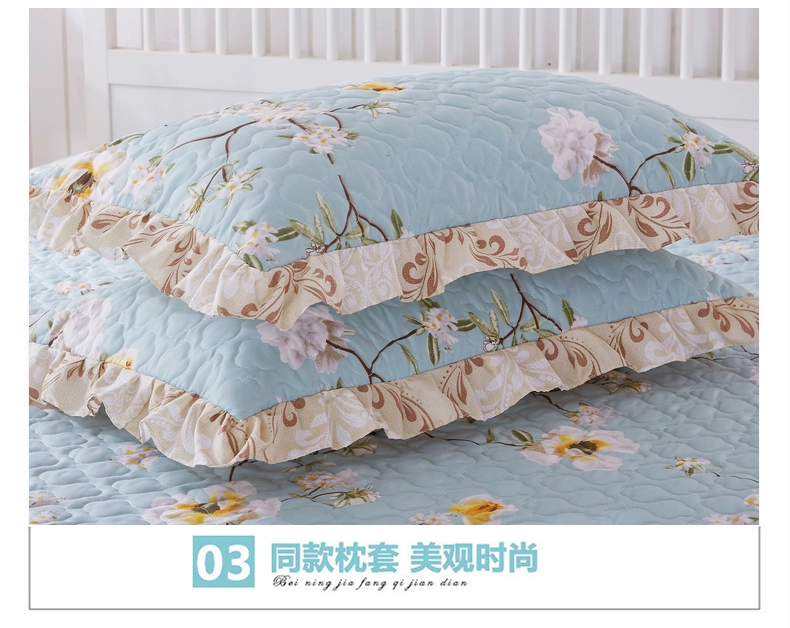 Dày bìa bông giường bedspread giường váy để bảo vệ một gia đình lanh váy Bốn 1.8m mét với bộ đồ giường nhà thiết kế mùa hè - Váy Petti