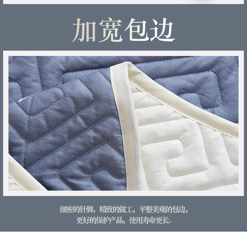Dày lên tấm bông chần một mảnh giường bìa tấm tatami Taikang đơn hoặc kép vải cotton 100% đơn - Khăn trải giường các mẫu ga trải giường đẹp