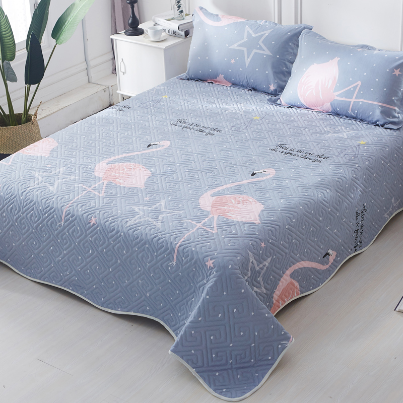 Bông trải giường đơn mảnh ba mảnh quilting được bao phủ bởi tấm bông chần dày quilting giường Hàn Quốc