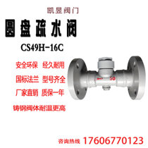 Cast steel flange disc type thermal power type high-temperature steam water-thinning valve CS49H-16 25C DN25 DN25 32 40