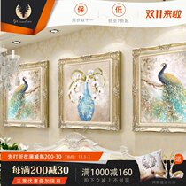 (Zilu) European oil painting abstract animal Peacock decoration painting living room background atmospheric murals restaurant hanging painting