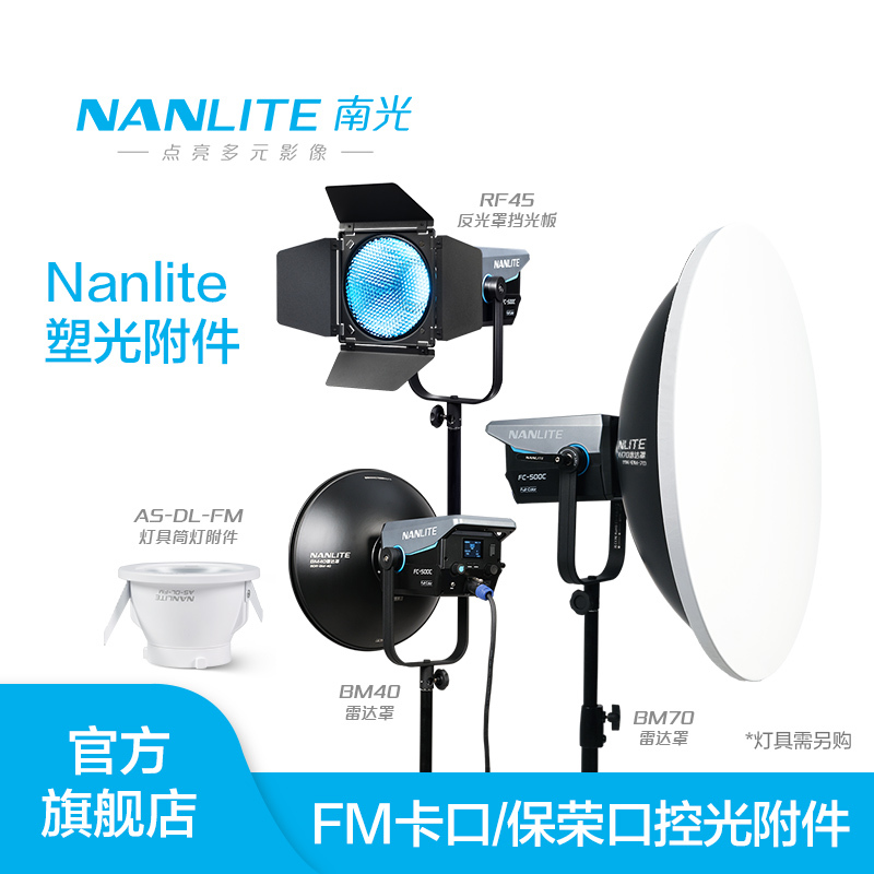 Nanlite Nan Guang Bao Rong Radar Cover & Reflector Light Blocking Plate Photography Light Cover Fm Special Downlight Accessory