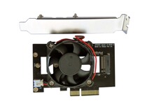 Fan Cooling PCIe x4 3 0 to NVMe PCIe x4 M 2 NGFF SSD adpter