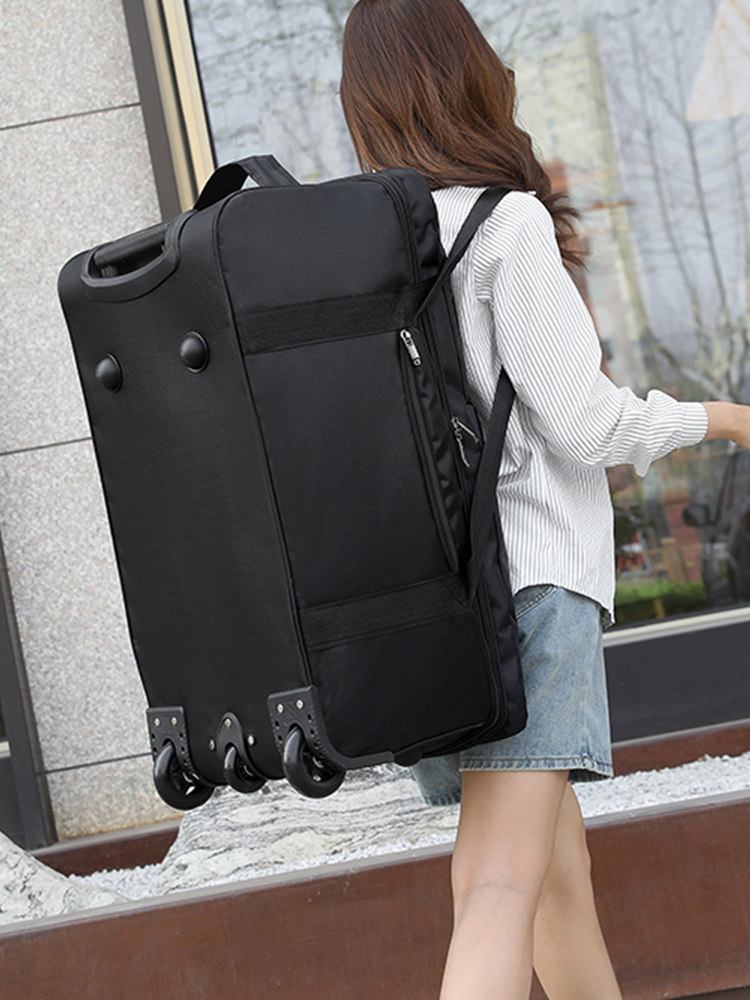 New Wheeled Trolley Travel Bag, Lightweight Luggage Bag, Storage Bag, Maternity Bag, Portable Double-Back Large-Capacity Fitness Yoga Bag