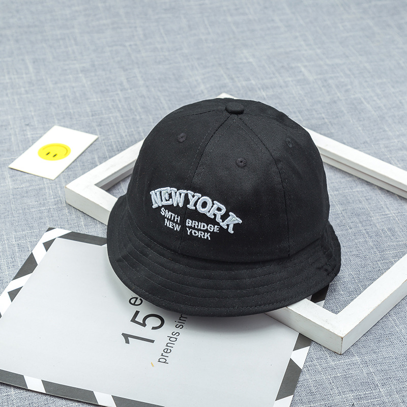 Children's pelvic hat letter in spring and summer new fisherman hat out for sun and man baby boy hat