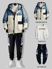 Пуховик мужской 男士羽绒服2020年新款轻薄中长款潮流帅气冬季潮牌薄款工装外套y