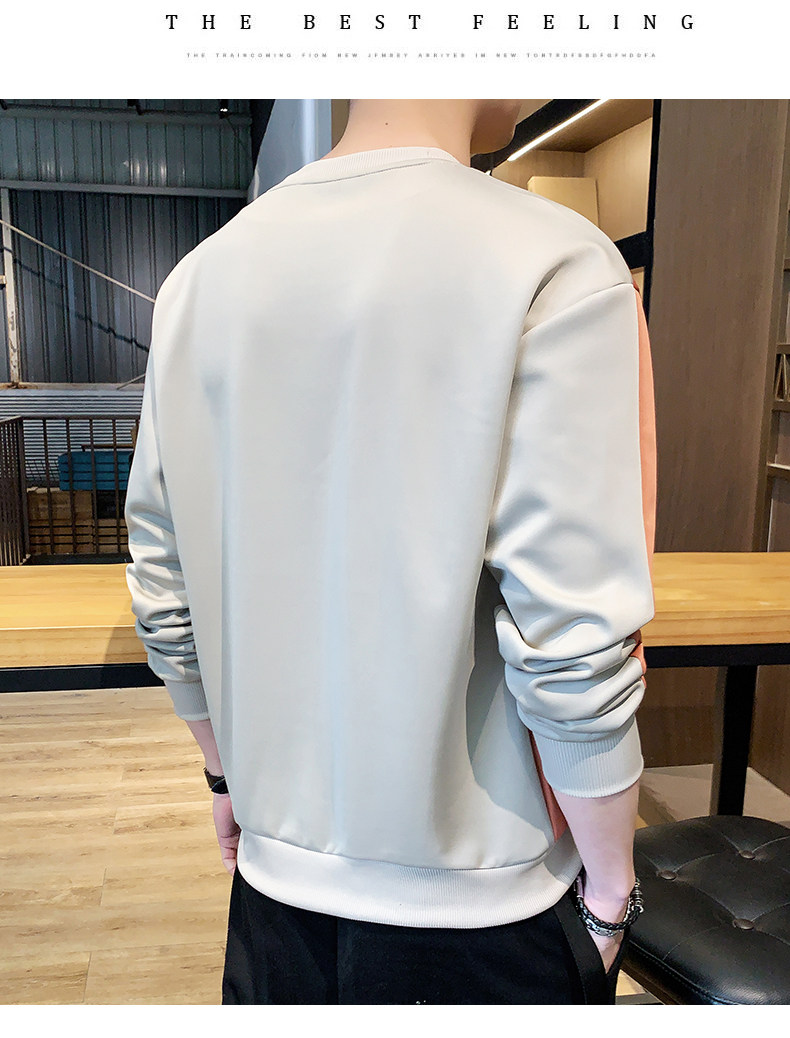 Tide, мужской осенний трендовый лонгслив, базовое приятное телу японское термобелье, футболка, の in early Tang dynasty 