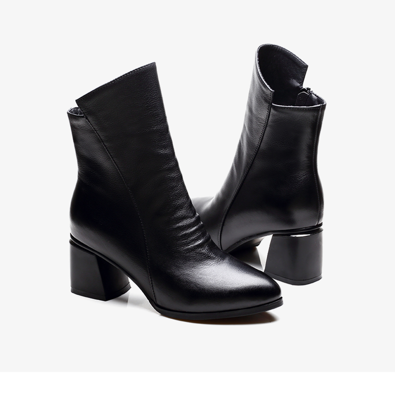 Bottes mi-saison femme QJY  - Ref 3250136 Image 28