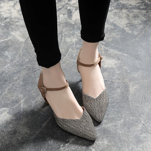 Обувь с заостренным носом, универсальные летние туфли для кожаной обуви, сандалии, 2020, из натуральной кожи