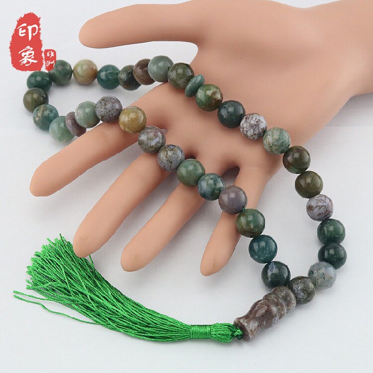 New Middle Eastern Muslim supplies halal worship Indian onyx rosary bracelet 33 pieces tasbih gift