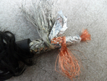 Imported second-hand wire single core plus high-density shielding network double shielding network 2 layers of tinfoil shielding signal line loose wire