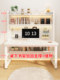 Solid Wood Desk with Pegboard Bookshelf Integrated Table Bedroom Home Student Writing Desk Simple Office Desk Computer Desk