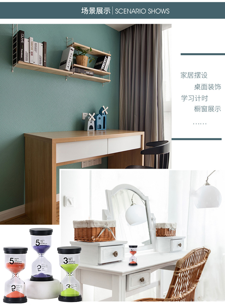 Đồng hồ bấm giờ đồng hồ trang trí trang trí trẻ em chải thời gian chống rơi nhựa bàn hoạt hình sáng tạo phụ kiện trang trí phòng ngủ