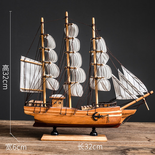 Creative sailing model smooth sailing home living room decoration decoration wine cabinet porch bookshelf desktop knick-knacks