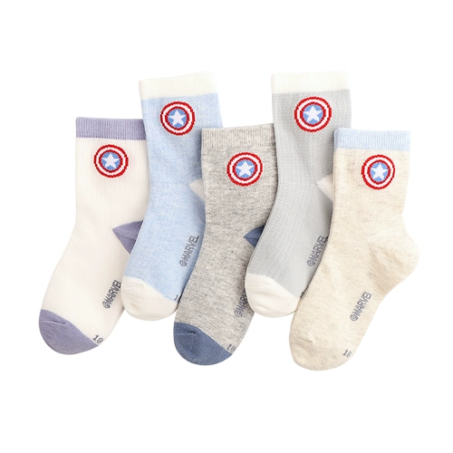 Дисней, детские дышащие носки для мальчиков, 2020, подходит для подростков, средней длины