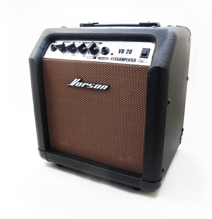 Vorson VB-20 20W Electric Bass Speaker High School Low Volume Adjustment Headphone Jack