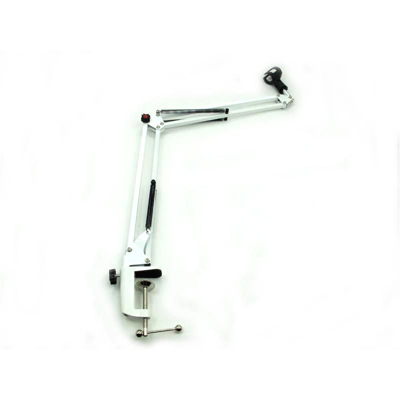 () Rotating microphone bracket Mike rack White microphone rack desktop universal cantilever bracket