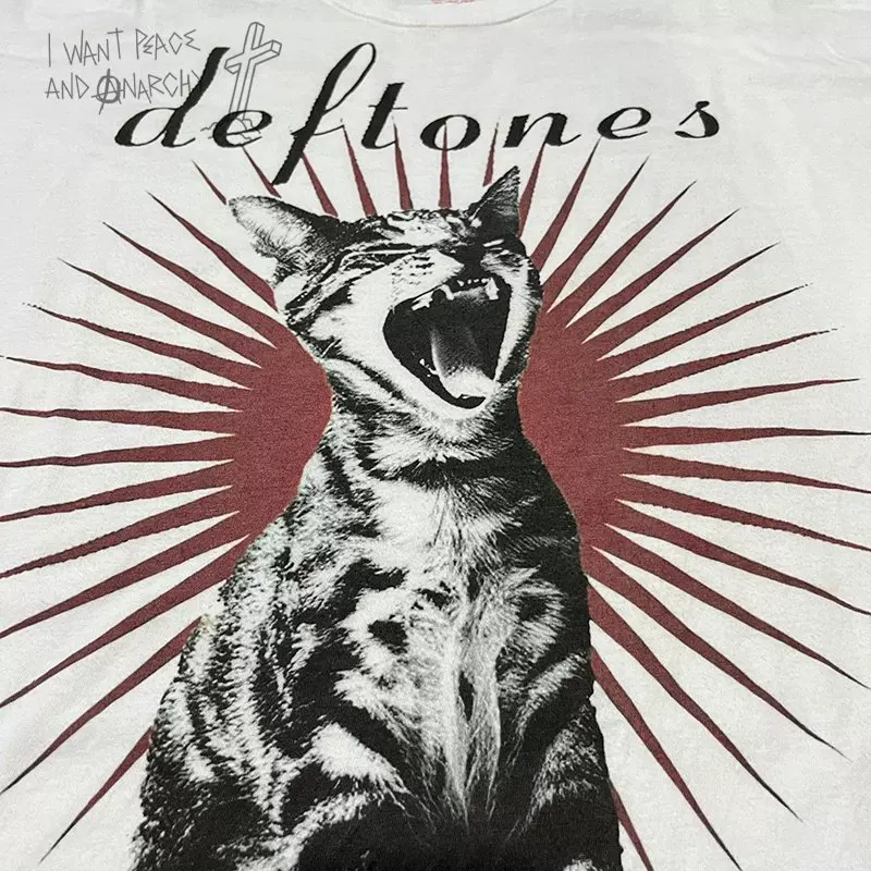 Peace and love peace and love blind choir DEFTONES band trendy heavy T-shirt