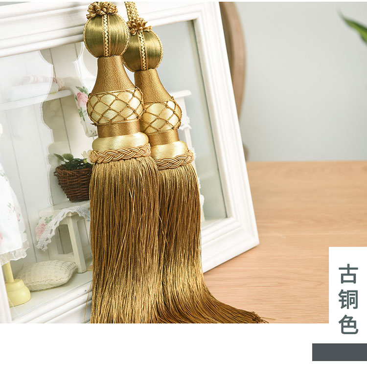 Hiện đại tối giản dây đeo rèm sáng tạo tie dây treo tua bóng móc móc khóa rèm dây dây đeo châu Âu - Phụ kiện rèm cửa giá treo rèm cửa sổ