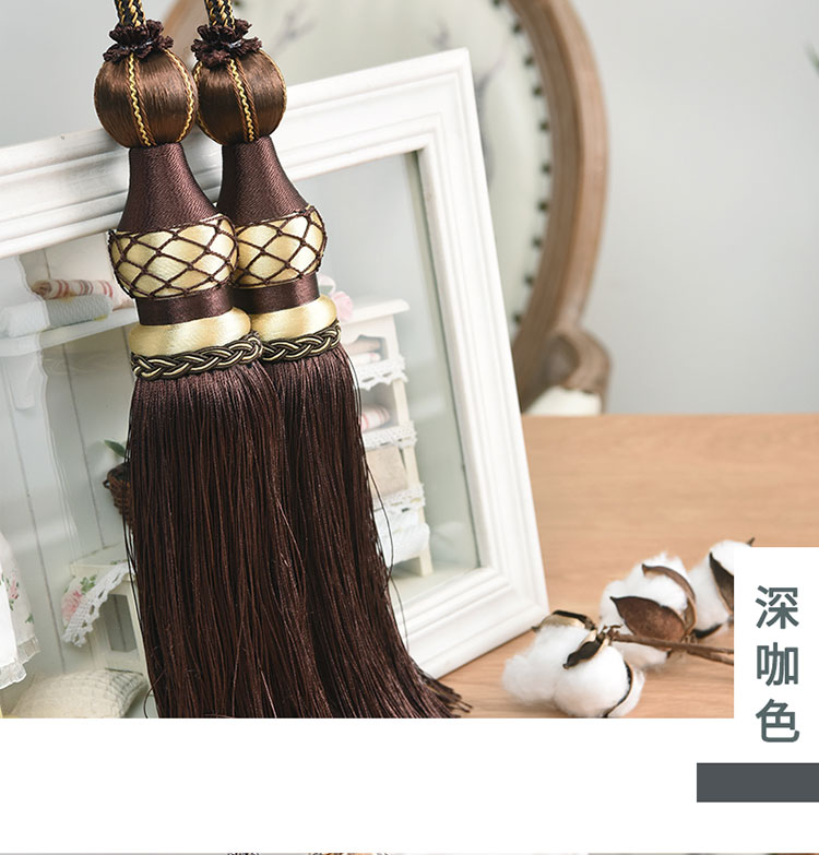 Hiện đại tối giản dây đeo rèm sáng tạo tie dây treo tua bóng móc móc khóa rèm dây dây đeo châu Âu - Phụ kiện rèm cửa giá treo rèm cửa sổ