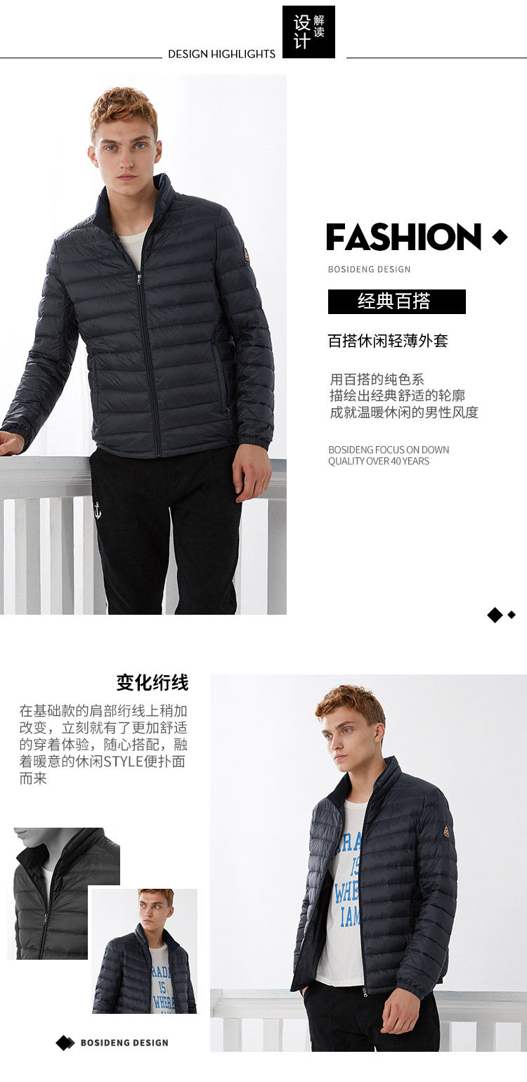 Blouson homme BOSIDENG    - Ref 3120803 Image 10