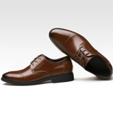 Весенние туфли для кожаной обуви, классический костюм для отдыха, дышащая обувь в английском стиле