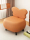 Swivel Caster Small Stool for Home Use, Solid Wood Low Stool, Living Room Chair with Backrest, Coffee Table Sofa Stool, Comfortable for Long Sitting