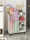 Umbrella Storage Rack for Home Entrance, Umbrella Holder with Drainage Rack and Wheels, Fitness Equipment and Yoga Mat Storage Basket