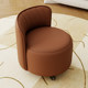 Solid Wood Stool with Backrest for Home Use, Small Chair with Swivel Wheels, Household Low Stool, Mobile Sofa Stool, Soft Cushioned Shoe-Changing Stool