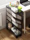 Small Bookshelf, Storage Rack Next to the Desk, Floor-Standing Mobile Table-Side Bookshelf, Side Book Storage Rack, Simple Bookcase for Children