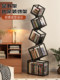 Creative Corner Bookshelf, Floor-Standing Storage Rack, Iron Art Trendy Irregular Display Rack, Living Room Bookcase, Wall-Mounted Bookshelf