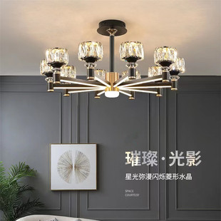 Современный светильник для гостиной, люстра, легкий роскошный стиль