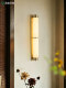 New Chinese-Style Natural Marble Wall Lamp, Living Room Background Wall Lamp, All-Copper Light Luxury Modern Corridor, Hallway, Bedroom Bedside Lamp
