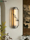New Chinese-Style Wall Lamp for Living Room Background Wall, All-Copper Chinese-Style Aesthetic, Song-Style Aesthetic, Entryway, Corridor, Bedroom, Bedside Lighting