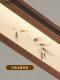 Song-Style Aesthetic Restaurant Pendant Light, Zen-Inspired Solid Wood Chinese Style, New Chinese Retro Designer Linear Strip Tea Room Light