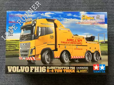 現貨田宮1 14 遙控拖把頭系列volvo Fh16 故障牽引車